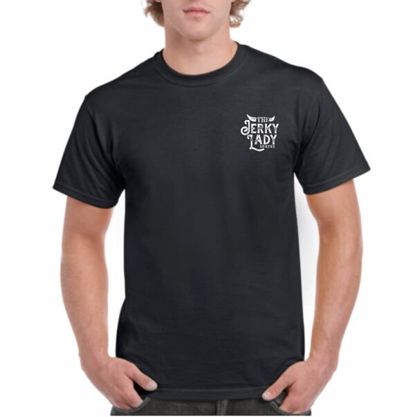 The Jerky Lady heavy T-shirt black front print