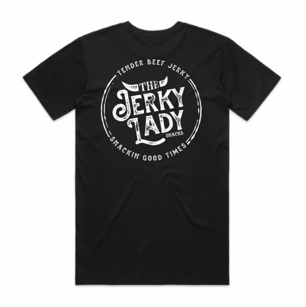 The Jerky Lady Unisex T-shirt black back