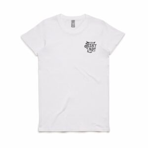 The Jerky Lady Women T-shirt white front print