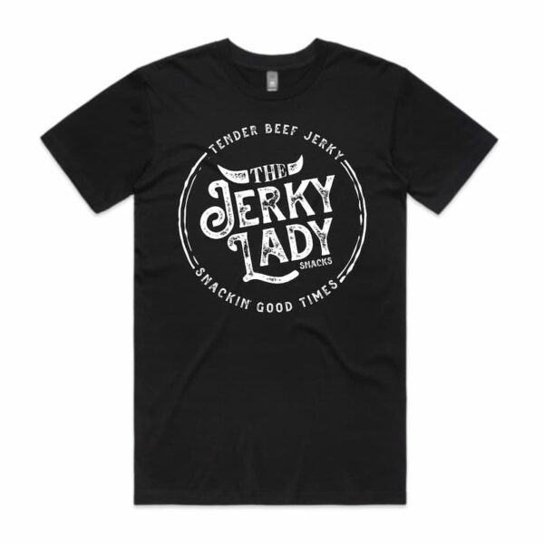 The Jerky Lady Youth Tee in black