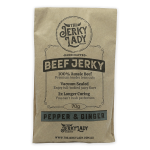 Aussie beef jerky in pepper and ginger flavour 70g